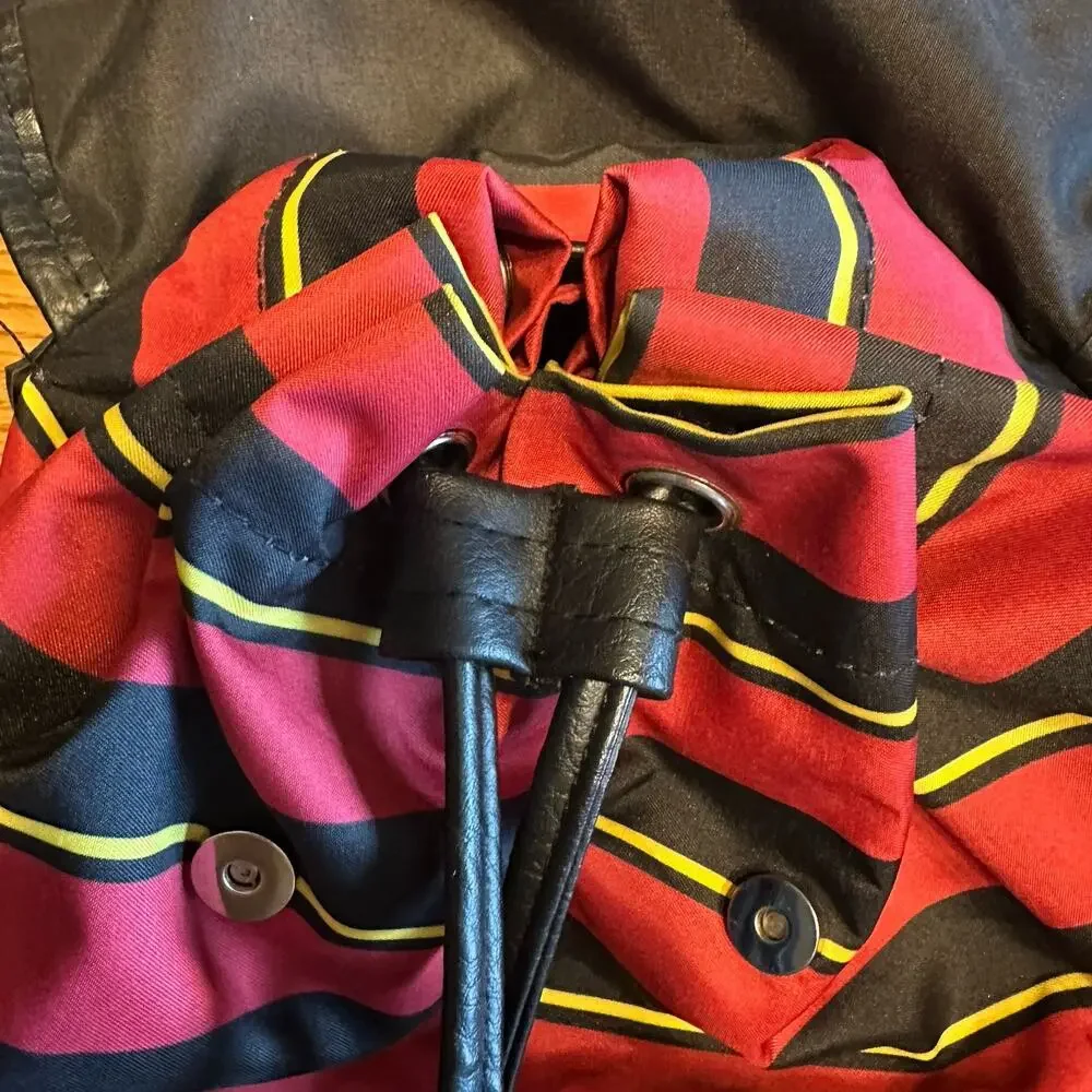 Harry‎ Potter Hogwarts Backpack Red Black Striped Park Bag Snap Flap 2019